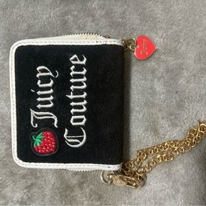 Juicy Couture Pink and Gold Zip Wallet